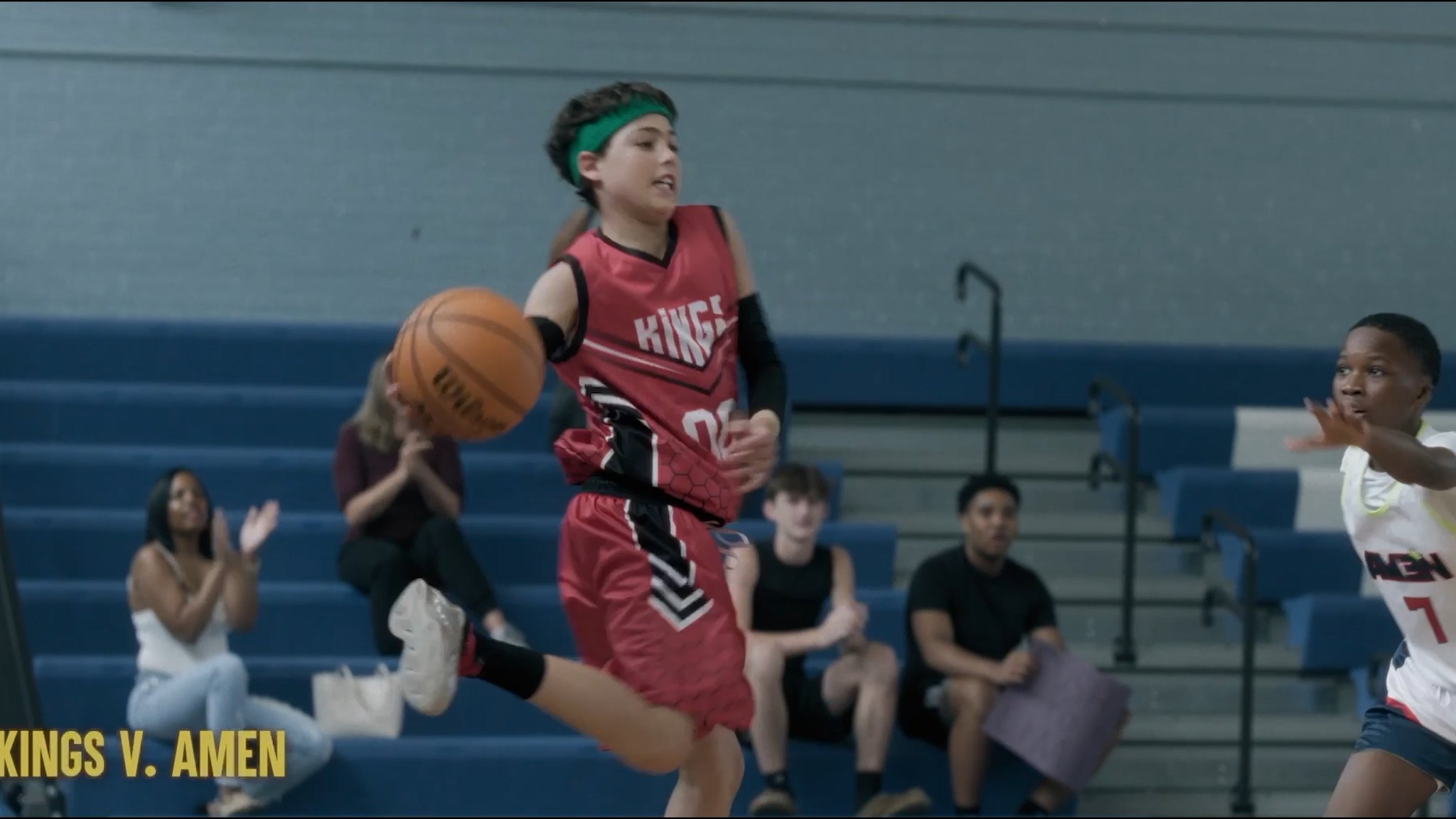 Last Shot — Caden drives the lane in a Kings game